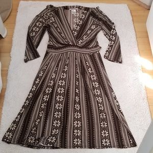 Jersey Print Dress, made in France. Size 8 or 10.